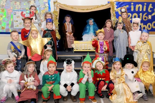 The cast of the nativity play at Trinity Pre-School in King's Road, Fareham
Picture: Sarah Standing (161697-8951)