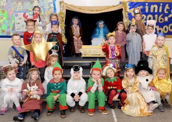 The cast of the nativity play at Trinity Pre-School in King's Road, Fareham 
Picture: Sarah Standing (161697-8951)