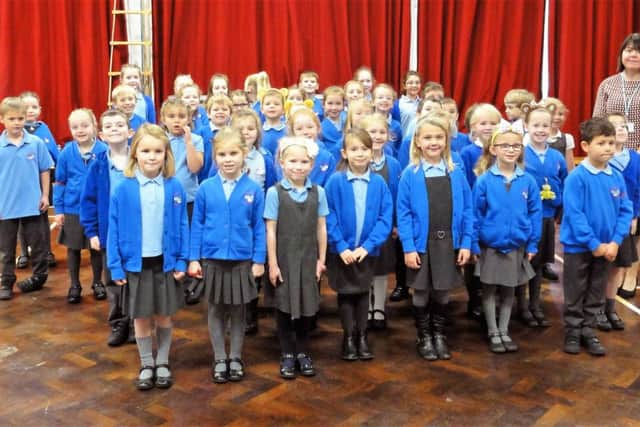 Crofton Anne Dale Infants recorded Christmas songs for Fareport Talking News