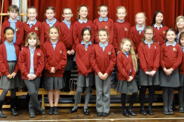 Crofton Anne Dale Juniors recorded Christmas songs for Fareport Talking News