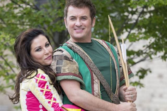 Shane Richie and Jessie Wallace as Robin Hood and Maid Marion. Picture: Robin Jones