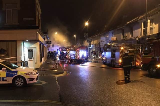 Picture via Twitter from Hants Fire & Rescue