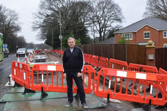 Geoffrey Chant, of Southampton Road, Titchfield says work outside his home on the A27 is making his life a misery