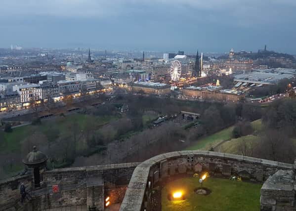 The view from Edinburgh Castle