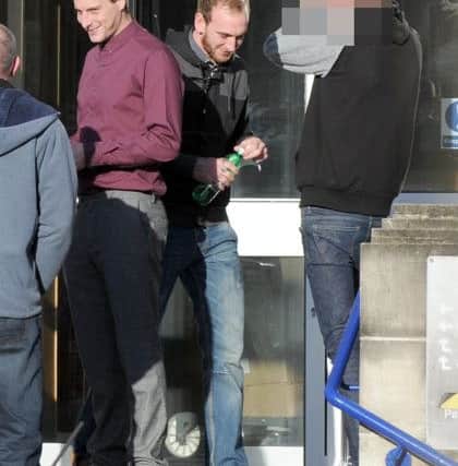 Perry Benham, 27, of Keyhaven Drive, Havant, left, who admitted drink-driving and Liam Harris, 25, also of Keyhaven Drive, who admitted failing to give information relating to the identification of a driver