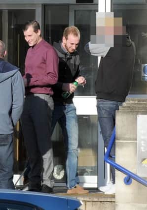 Perry Benham, 27, of Keyhaven Drive, Havant, left, who admitted drink-driving and Liam Harris, 25, also of Keyhaven Drive, who admitted failing to give information relating to the identification of a driver
