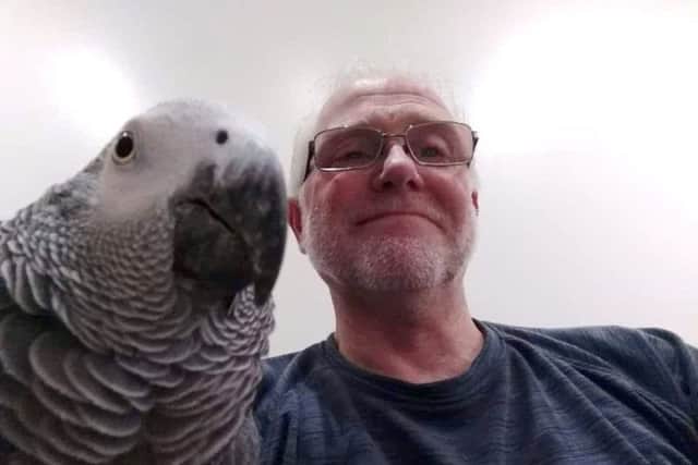 Richard Howard from Portsmouth, who is currently housesitting a parrot and chickens in Lancashire