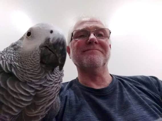 Richard Howard from Portsmouth, who is currently housesitting a parrot and chickens in Lancashire