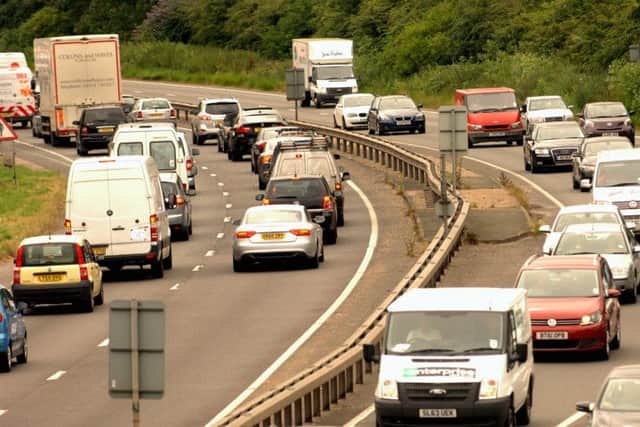 Traffic on the A27 at Chichester
