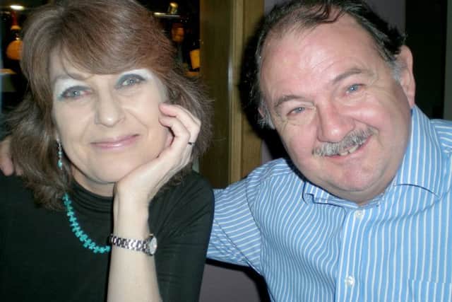 The late Nigel Barber is pictured here with his wife Philippa. The couple's son, Jamie Barber, will run the London Marathon for Brain Tumour Research next year