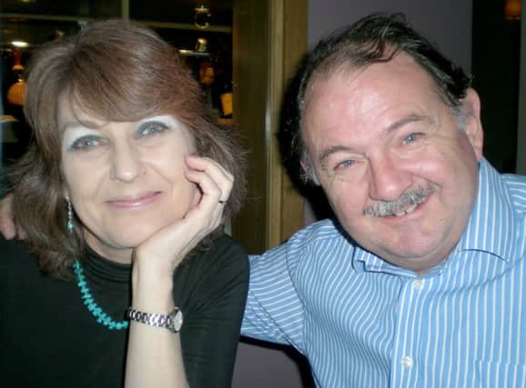 The late Nigel Barber is pictured here with his wife Philippa. The couple's son, Jamie Barber, will run the London Marathon for Brain Tumour Research next year