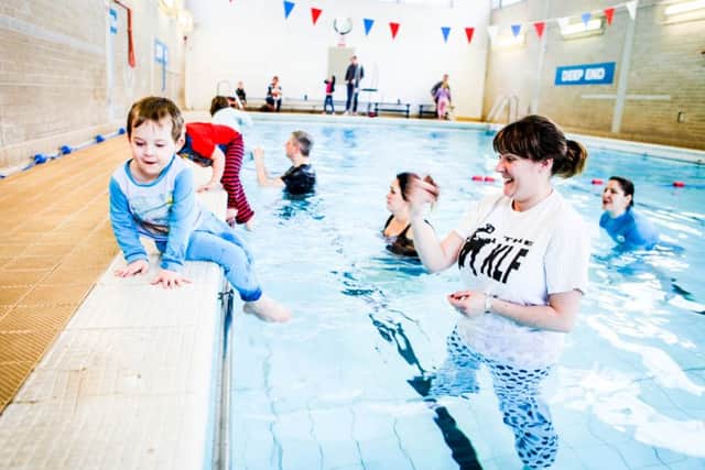 Tots from Puddle Ducks swimming school fundraise by taking a dip in their pyjamas