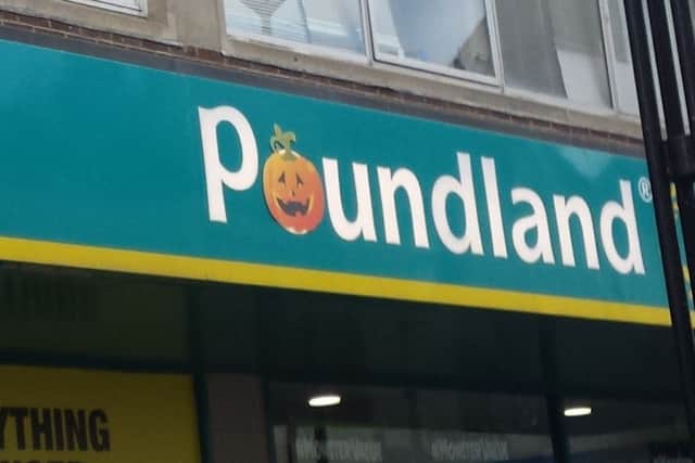 The Poundland store in Montague Street, Worthing also cut its prices in October