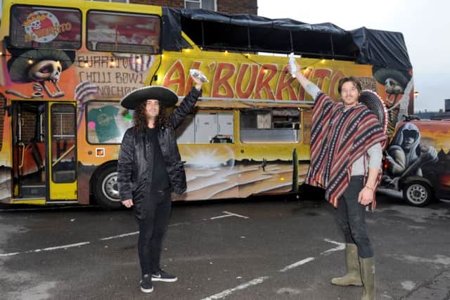 Jack New (left) and Matt Sinden, owners of Al Burrito. Picture: Sarah Standing (161574-3285)