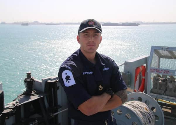 Leading Diver Wesley McKibbin, 29, of Portsmouth-based HMS Chiddingfold