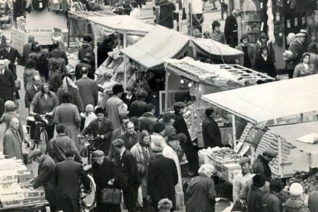Charlotte Street market in 1975