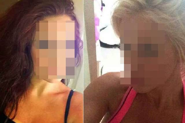 Kerryann Williams posed as an attractive young woman online in a bid to dupe OAPs. Here are some of the pictures she used, with the identities disguised