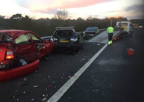 Picture via Twitter by Hampshire Police