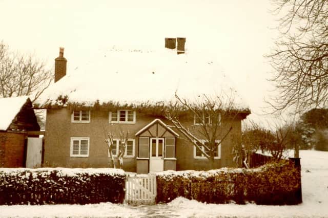 The first in 1985 of the original cottage in Castle Street, Portchester.