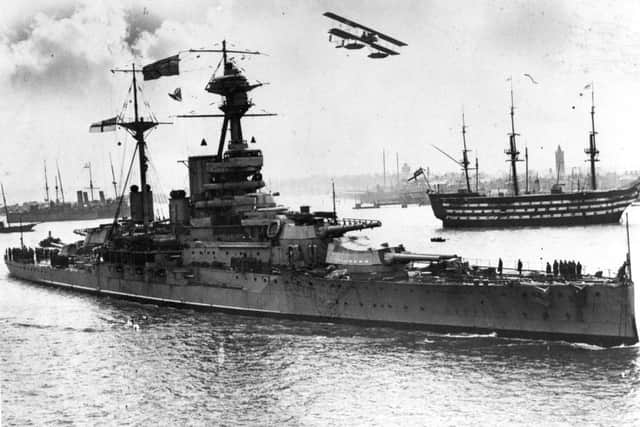 HMS Royal Oak in Portsmouth Harbour prior to the Second World War PP1652 ENGPPP00120130411150414