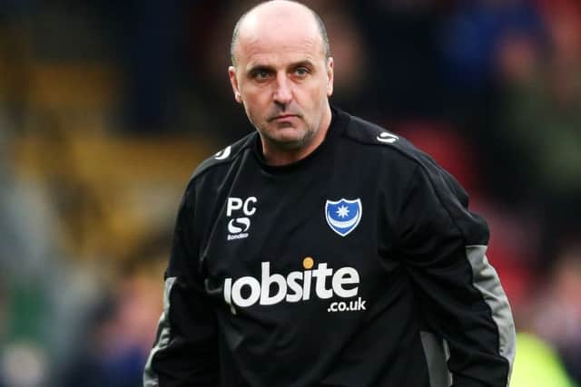 Pompey boss Paul Cook. Picture: Joe Pepler