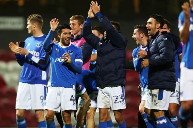 Pompey are unbeaten on the road in more than three months. Picture: Joe Pepler