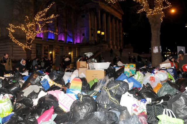 Don't Hate, Donate Portsmouth, encouraged the people of Portsmouth to bring donations for Syria