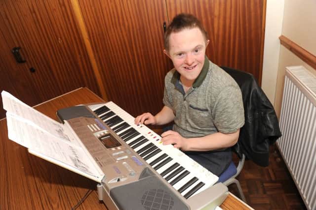 David Bidwell at his Sing for Fun group