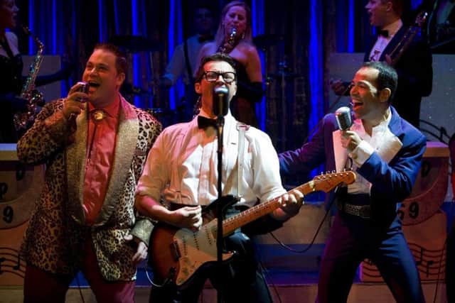 The cast of Buddy - The Buddy Holly Story