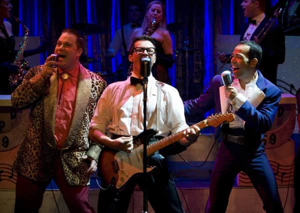 The cast of Buddy - The Buddy Holly Story