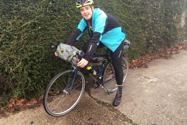Shane Ruddock, from Waterlooville, will embark on a 516-mile cycle around Scotland's north coast for disability charity Scope