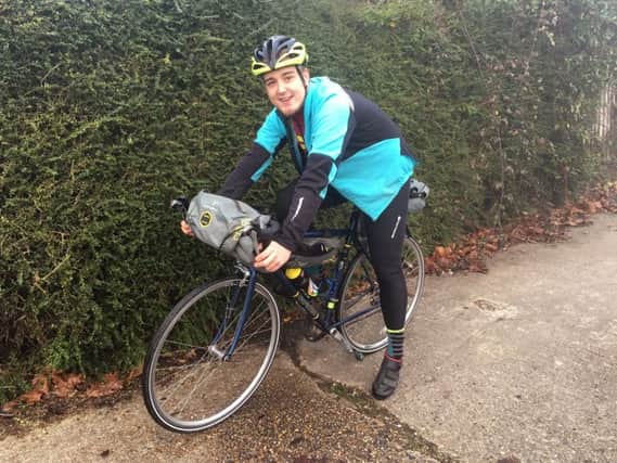 Shane Ruddock, from Waterlooville, will embark on a 516-mile cycle around Scotland's north coast for disability charity Scope