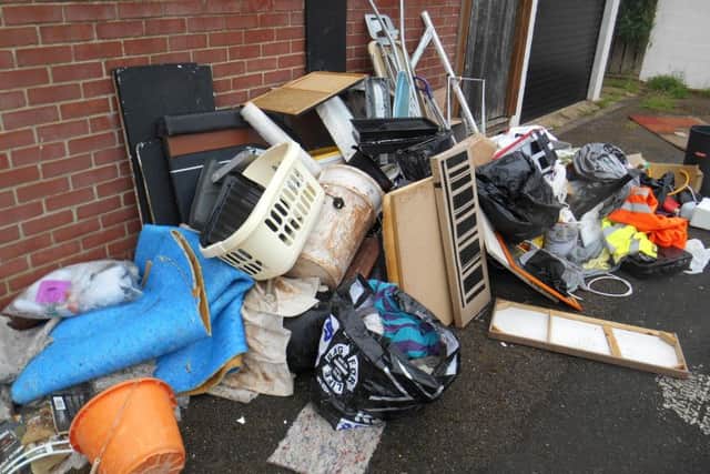 Christopher Cleal was given a £800 fine at court in November after fly-tipping this mess in
Duke Crescent, Buckland, Portsmouth