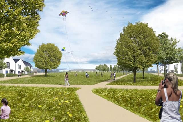 A CGI of homes at Welborne