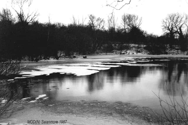 The salvage depot Swanmore, March 1987
