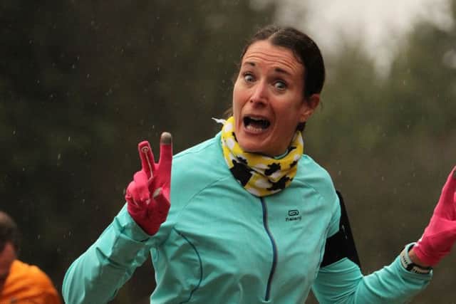 Nikki Yeo enjoying the 5k at Queen Elizabeth parkrun on January 1, 2017. Picture: Penny Johnstone