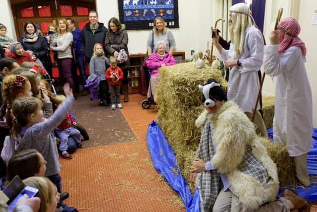 Lots of people visited the live nativity