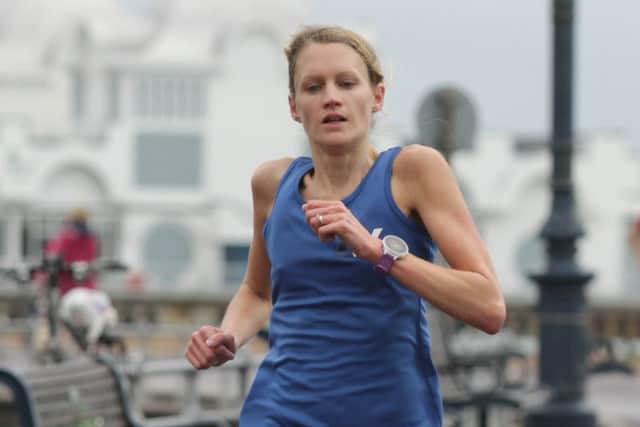 Jen Elkins ran both Southsea parkrun and Lee-on-the-Solent parkrun on New Year's Day. Picture: Habibur Rahman