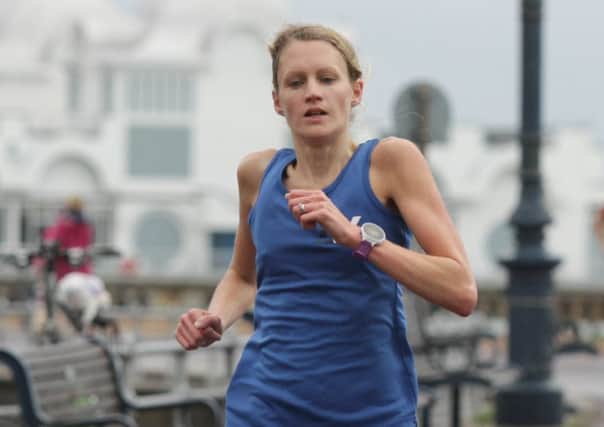 Jen Elkins ran both Southsea parkrun and Lee-on-the-Solent parkrun on New Year's Day. Picture: Habibur Rahman