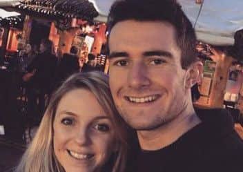 Andy Horton and his girlfriend Lucinda. Credit: Andy Horton/Twitter