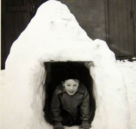COSY The igloo built in Sheffield Road, Fratton, during the winter of 1962-63