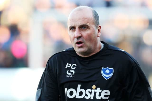 Pompey boss Paul Cook. Picture: Joe Pepler
