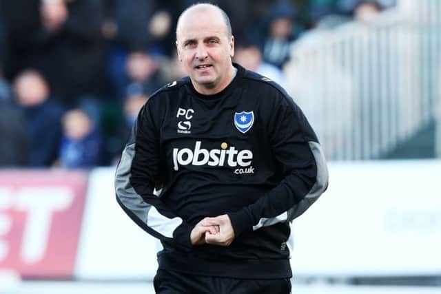 Pompey boss Paul Cook   Picture: Joe Pepler