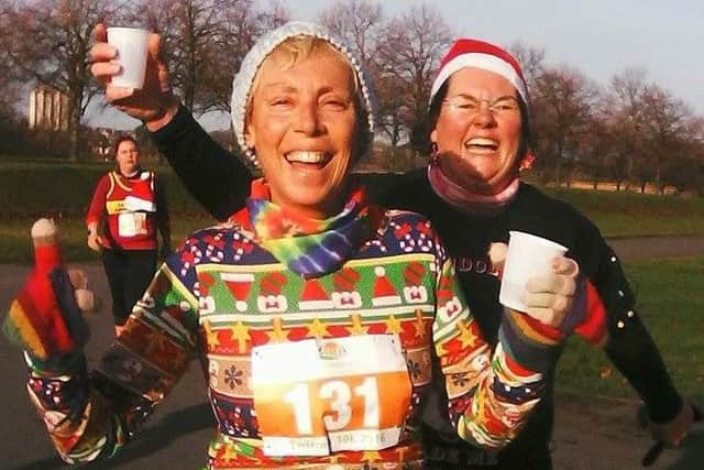 Debbie Pentland, number 131, and Fran Marshman