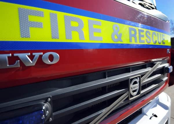 Firefighters were called to a car fire on the A27 eastbound