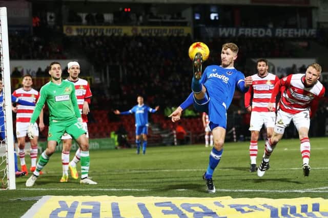 Michael Smith in action at Doncaster. Picture: Joe Pepler
