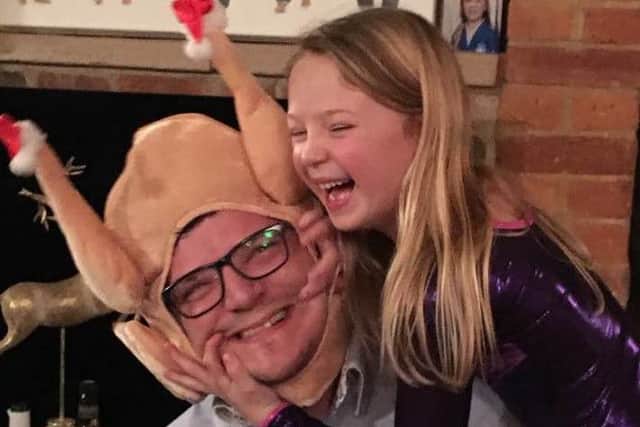 Oliver Stoner with his daughter Ruby Stoner.