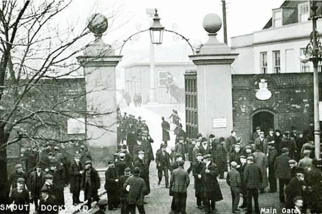 LIGHT An ornamental wrought-iron arch complete with lamp once adorned Victory Gate. This picture is undated