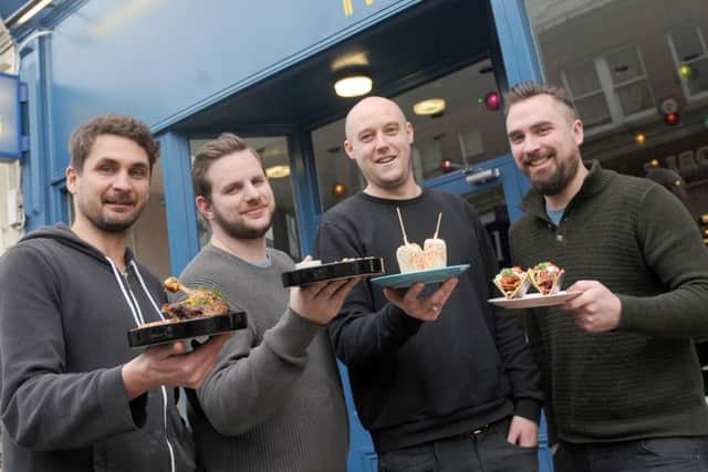 Owners of Two Doors Down (l-r) Piotr Mientkiewicz, Martin Barker, Andrew Seden and James Baldry