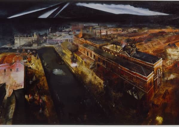 Night Raid on Portsmouth Docks 1941, by Richard Eurich Picture: Tate  London